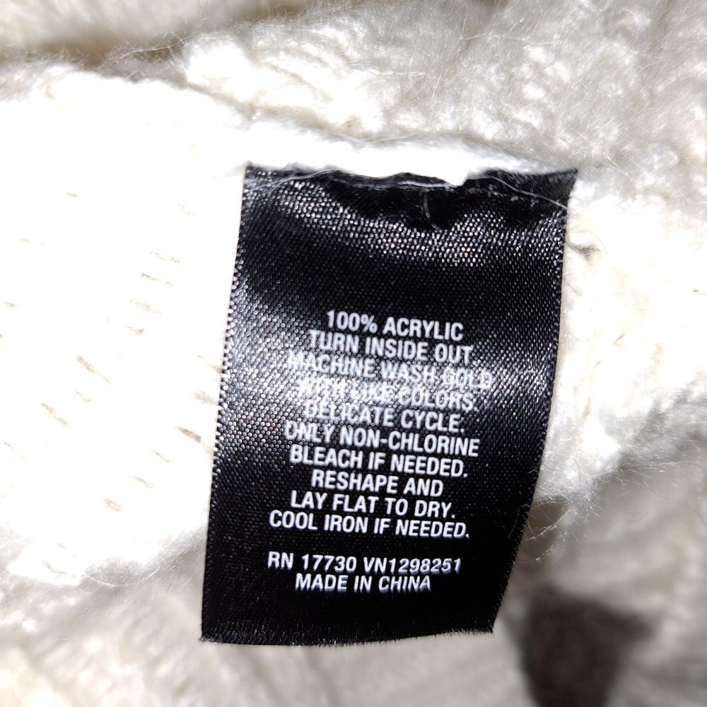 Massimo White Open Sweater With Pockets size Medium - Picture 7 of 7
